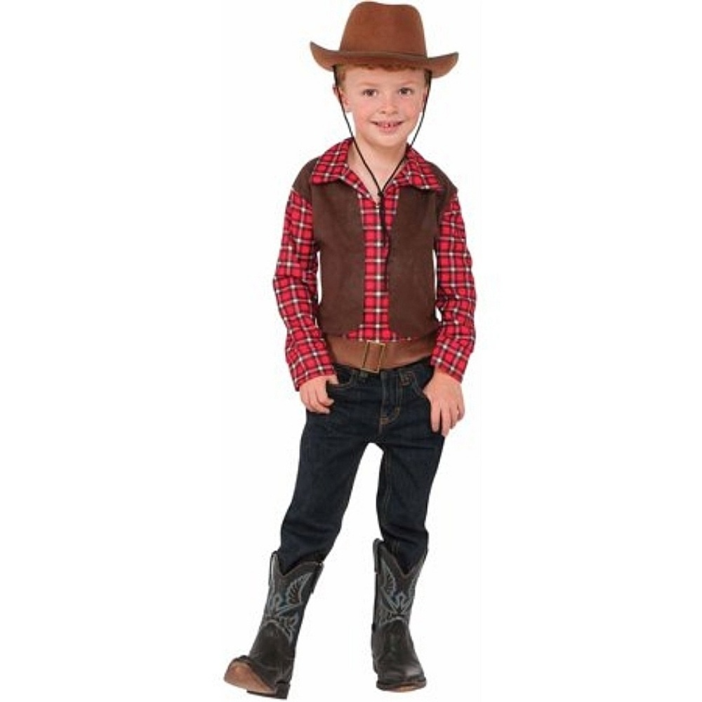 Little Cowboy Western Costume Kids S 4-6